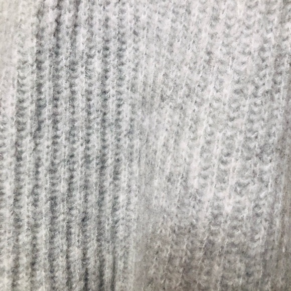 J. Crew Open Front Cardigan Midi Shawl Ribbed Wool Blend Gray Loose Boxy Fit XXS - Picture 15 of 15